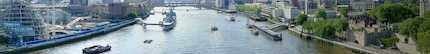 Blick von den oberen Gängen der Tower Bridge
