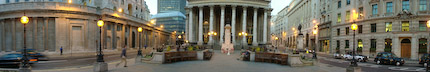 Royal Exchange zwischen Cornhill und Threadneedle Street