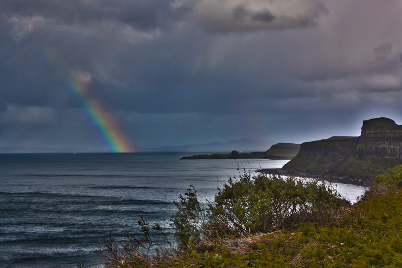Regenbogen am Kilt Rock