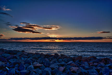 Sonnenuntergang in Buckie